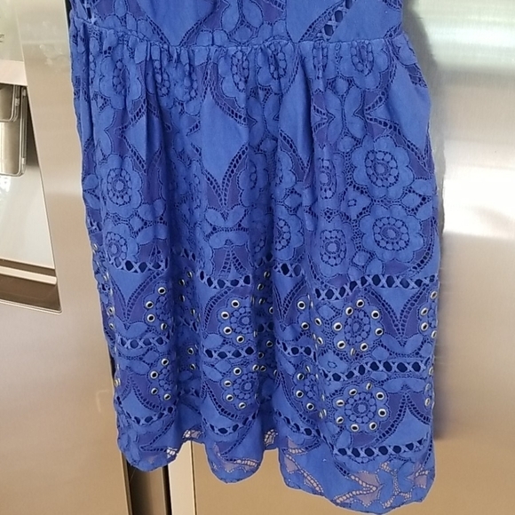 💕GREYLIN💕 Yunis Grommet Lace Fit-And-Flare Dress - Picture 11 of 16